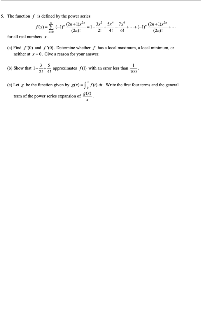 Representations of Functions as Power Series in Infinite Sequences and Series